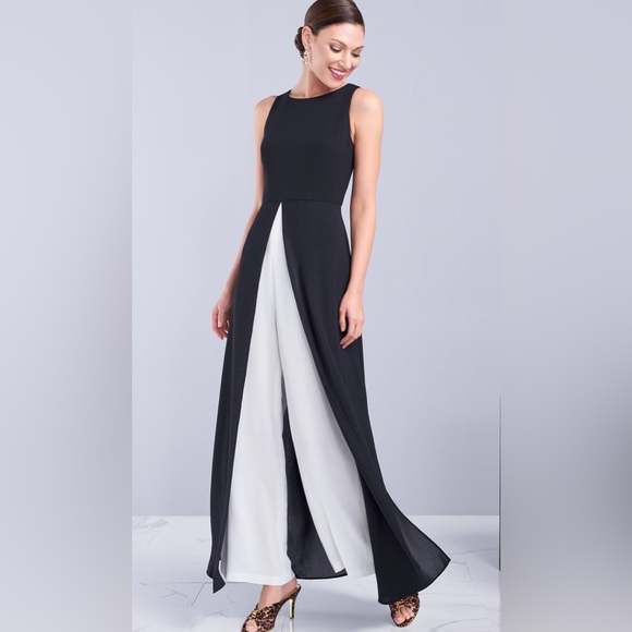 Adrianna Papell Overlay Wide leg Jumpsuit in Bubblegum Pink Size 14US Like New - Picture 3 of 14